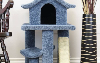 Absolutely incredible cat trees that look like Pagodas - Must See
