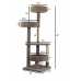 Cat's Choice 60" Triple Round Cat Tower with Multiple Solid Wood Scratching Posts