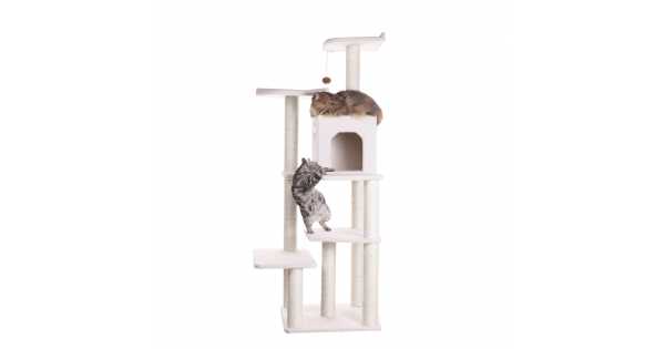 Cat s Dream Classic Cat Tree In Ivory Six Levels With Condo and Two Perches B6802 B5806 CatsPlay Superstore