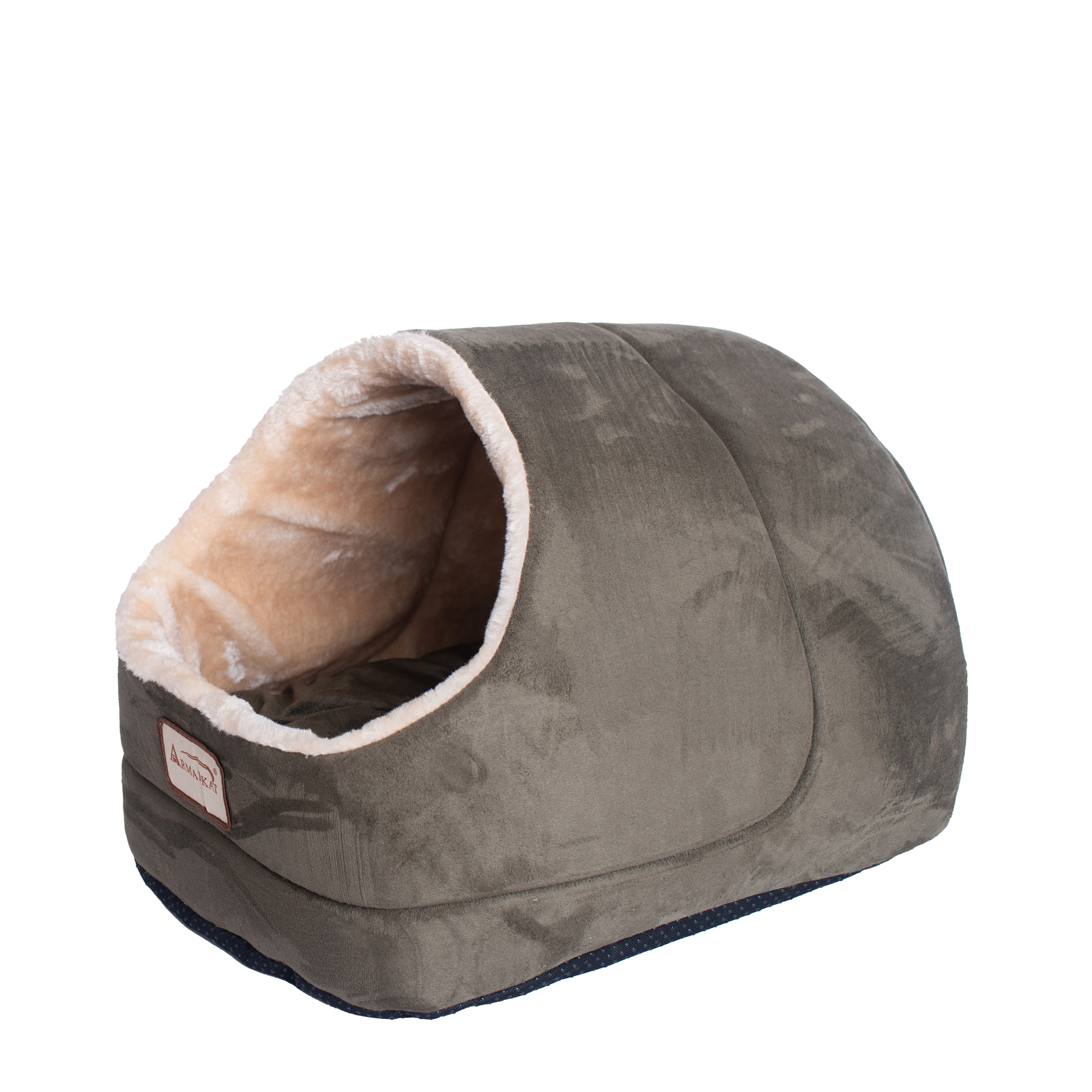 Faux suede Cat Bed and Cave C18HHL/MH, Laurel Green - C18HML_MH ...