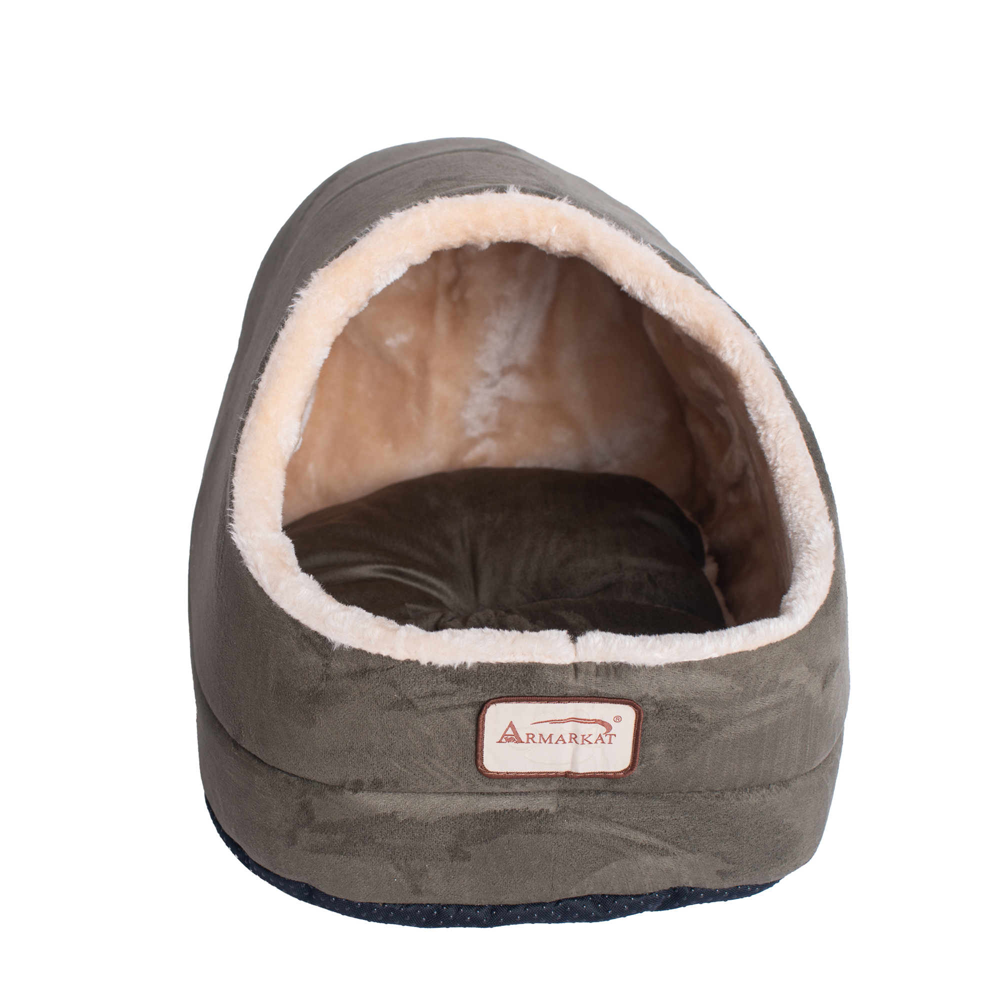 Faux suede Cat Bed and Cave C18HHL/MH, Laurel Green - C18HML_MH ...