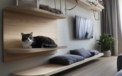 Small Apartment, Big Cat? Space-Saving Wall-Mounted Shelves for Cats Who Love to Climb