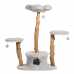 LeeNee Triple Perch Wood and Woven Cat Tree