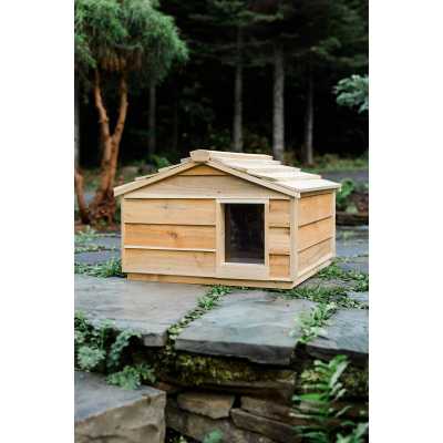 Outdoor Extra Large Cedar Wood Cat House Shelter UC-EXLCH 109