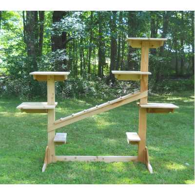 Outdoor (or Indoor) Cedar Cat Gym - Small