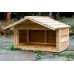 Large Outdoor Cedar Cat or Dog Feeding Station