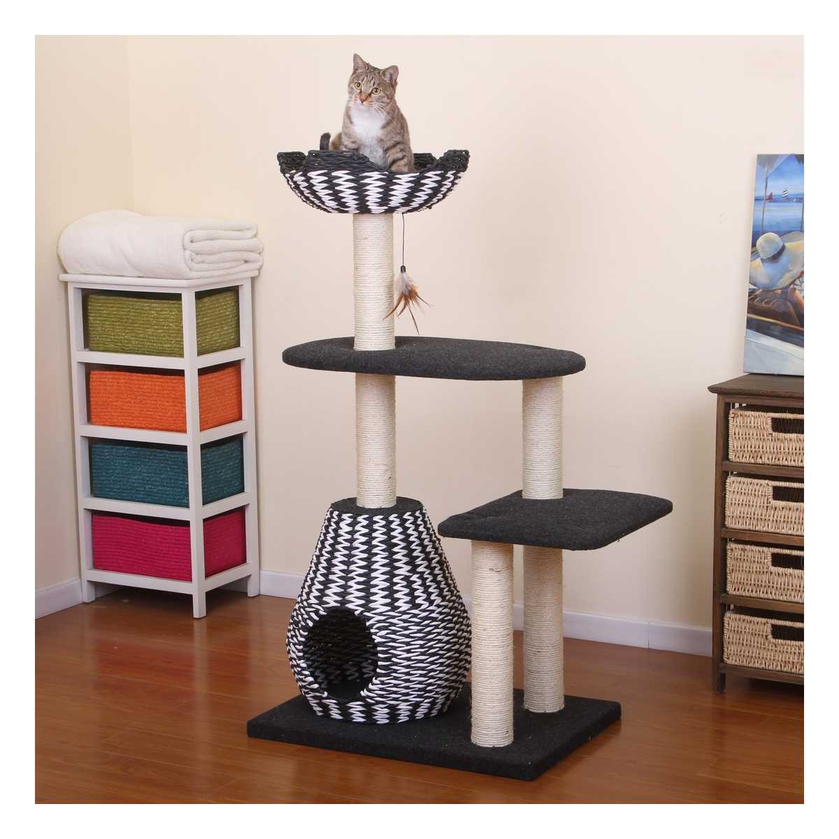 Ace Cat Tree with Woven Baskets - CatsPlay Superstore