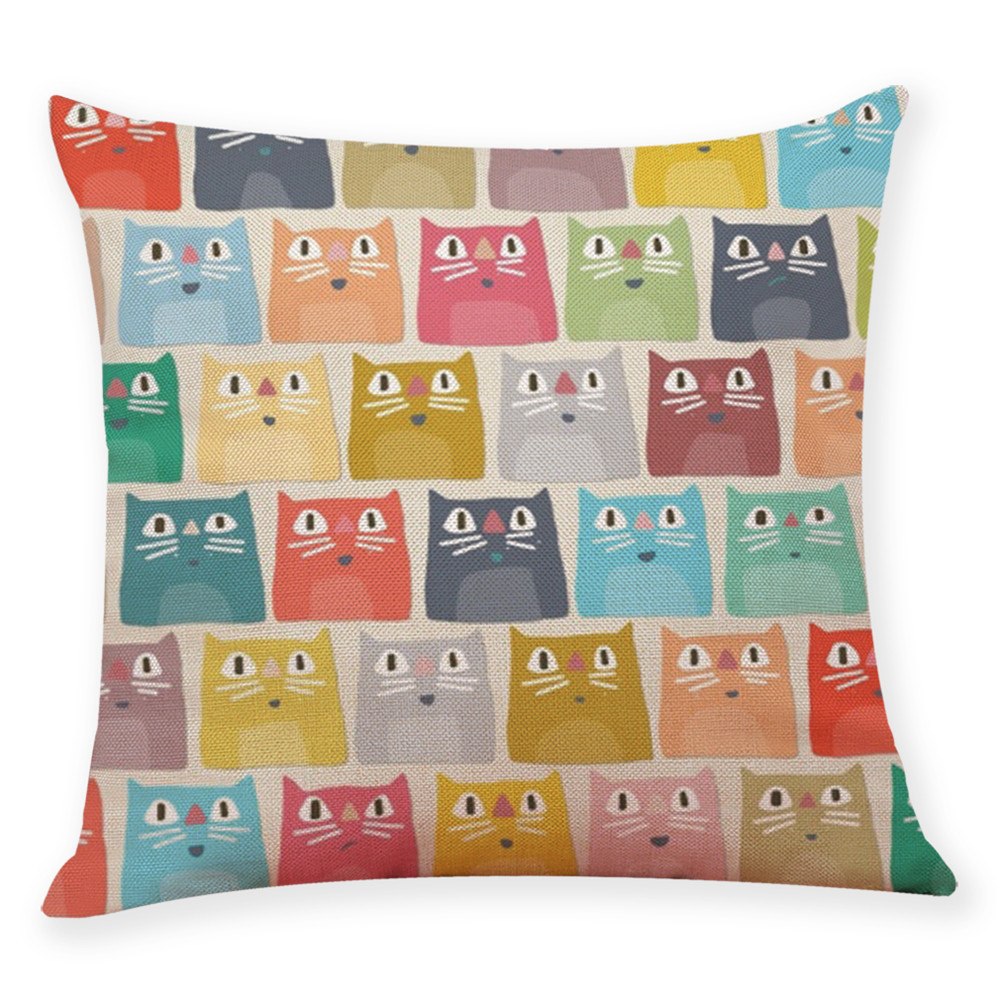 cat themed cushions