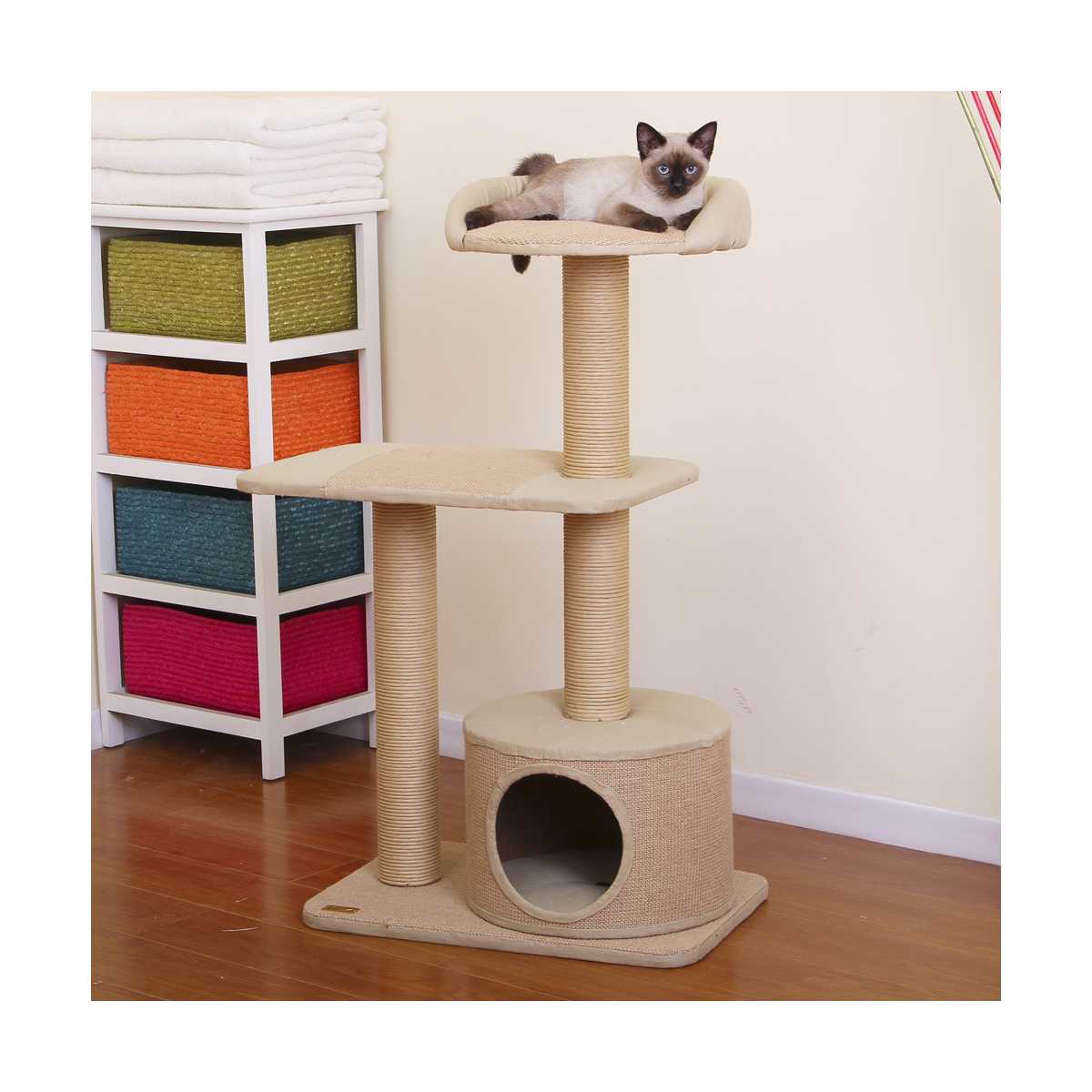 Piller Woven Cat Tree - CatsPlay Superstore