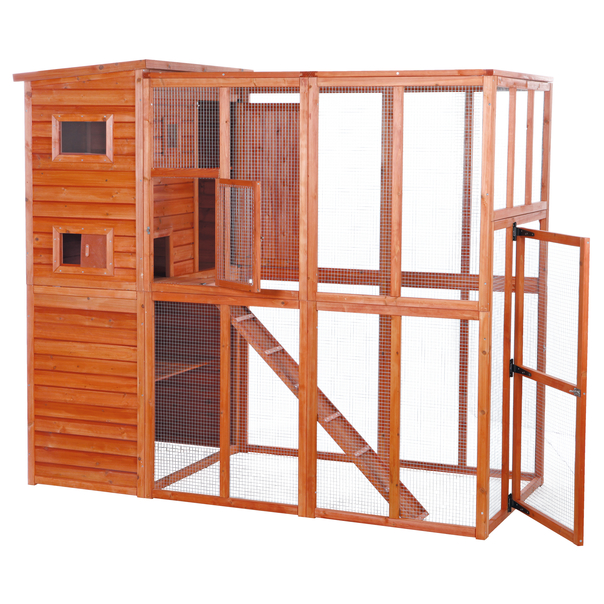 Wooden Outdoor Cat Run - CatsPlay Superstore