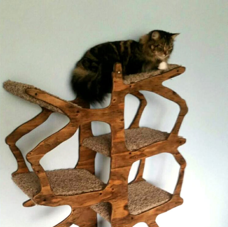 Whimsical Artisan Handmade Cat Tree - CatsPlay Superstore